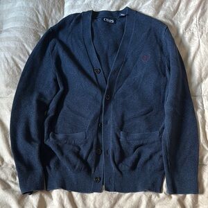 Chaps Navy Blue Cardigan size small